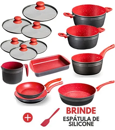 Kit de panelas RedSilver