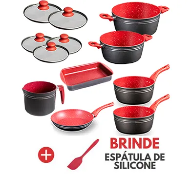 Kit de panelas RedSilver