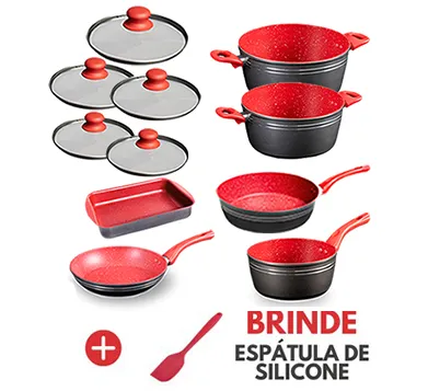 Kit de panelas RedSilver
